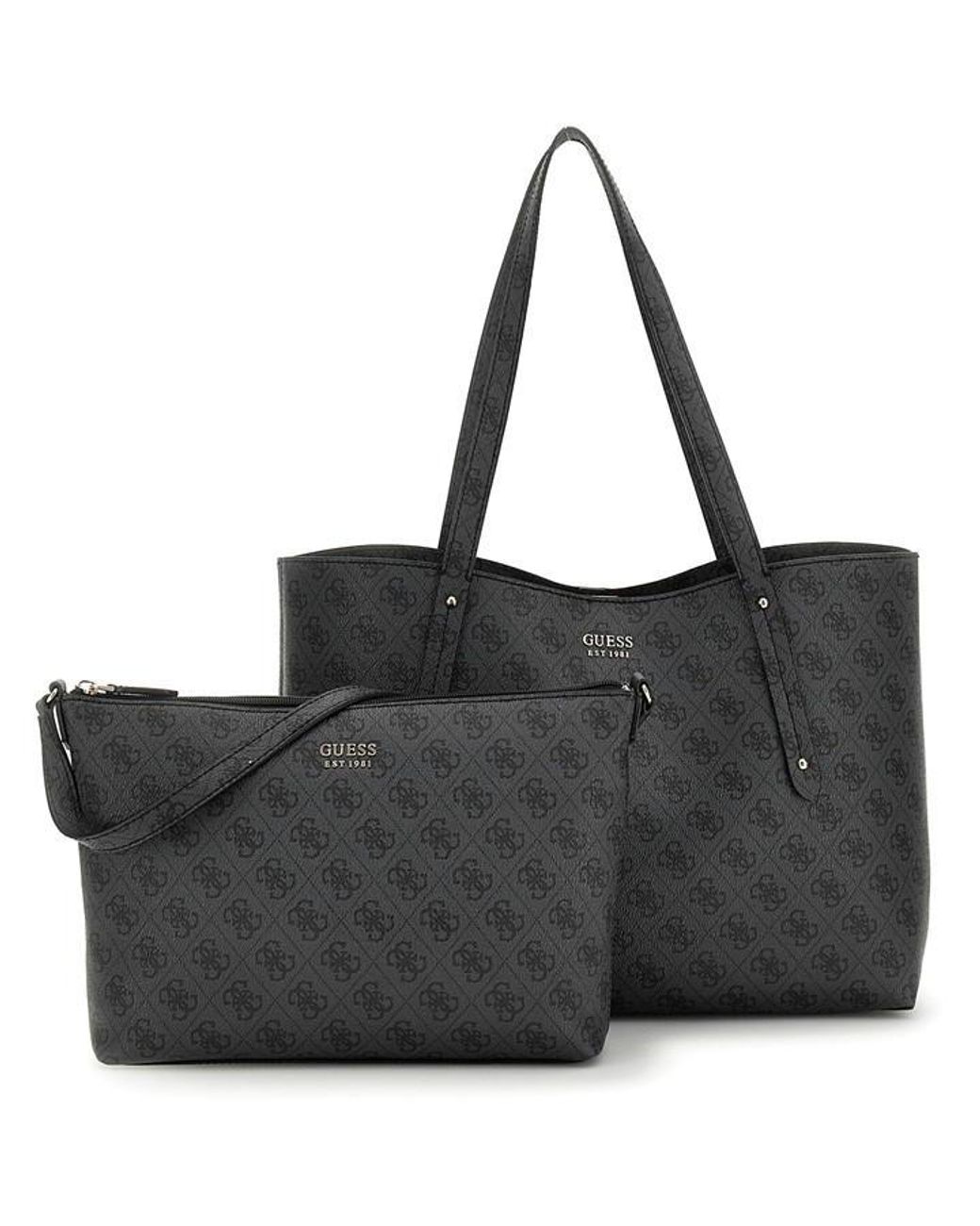 Guess Black Brenton Tote Bags