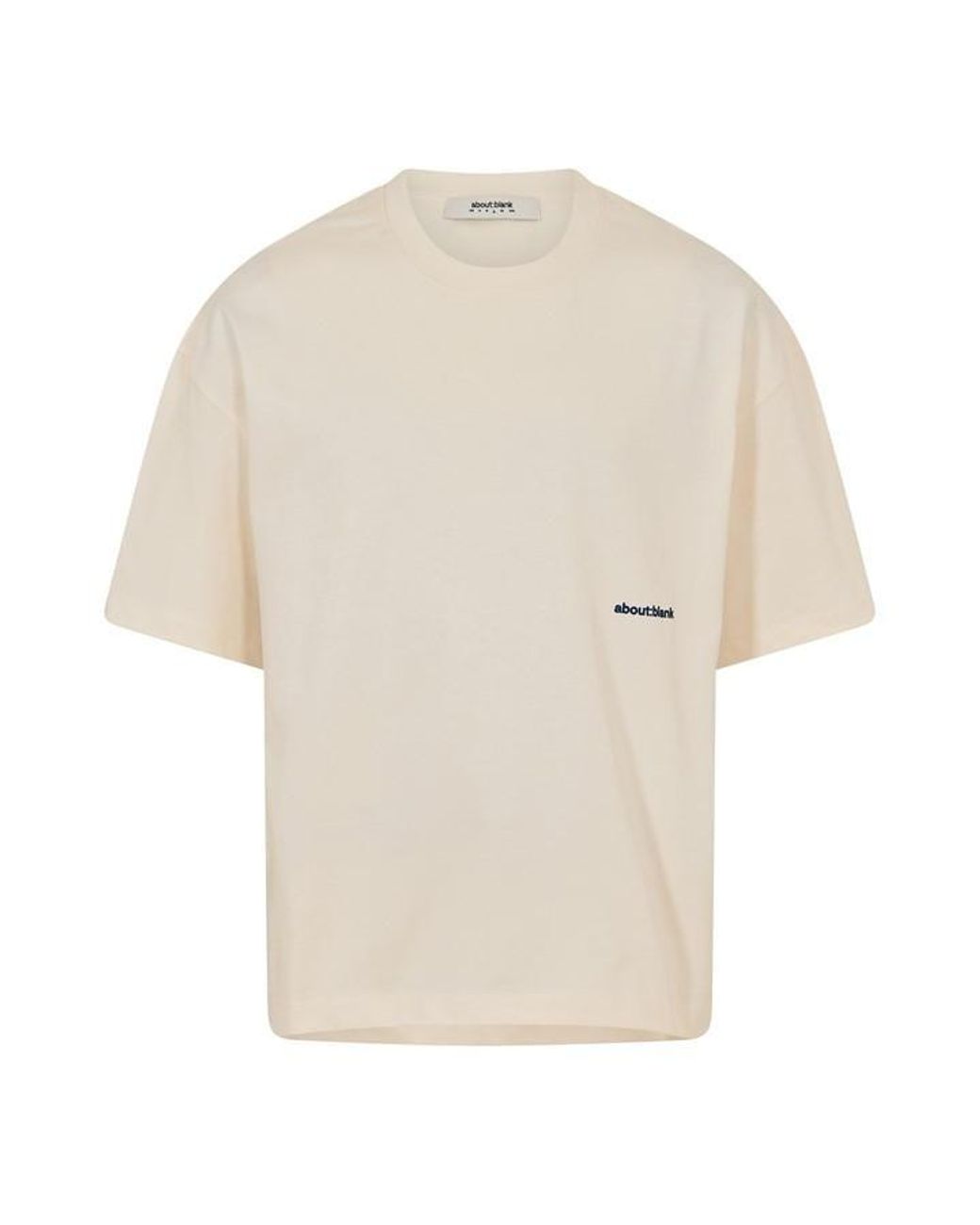 About Blank White Box T-Shirt for men