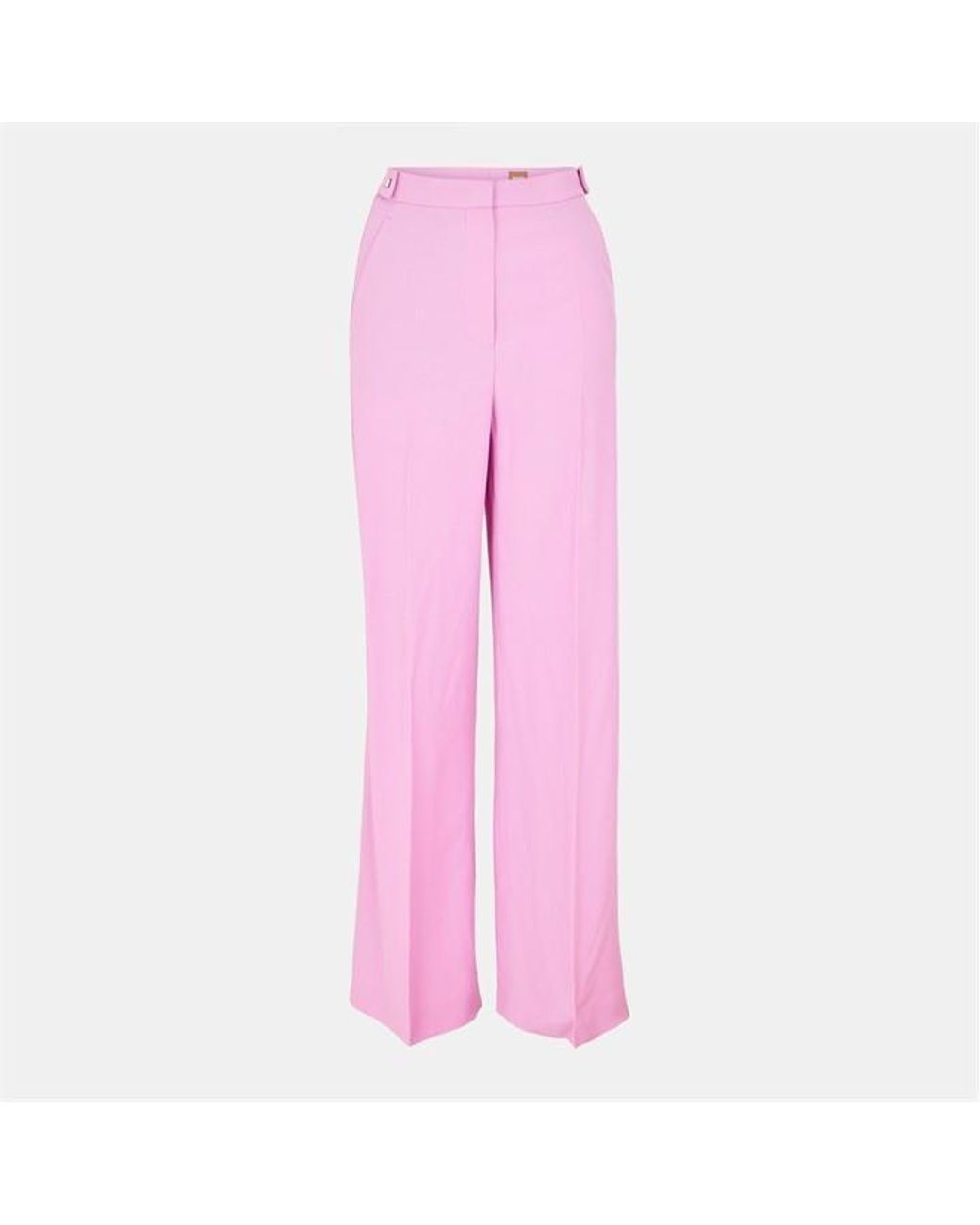Boss Pink Tacilana Wide Leg Trousers