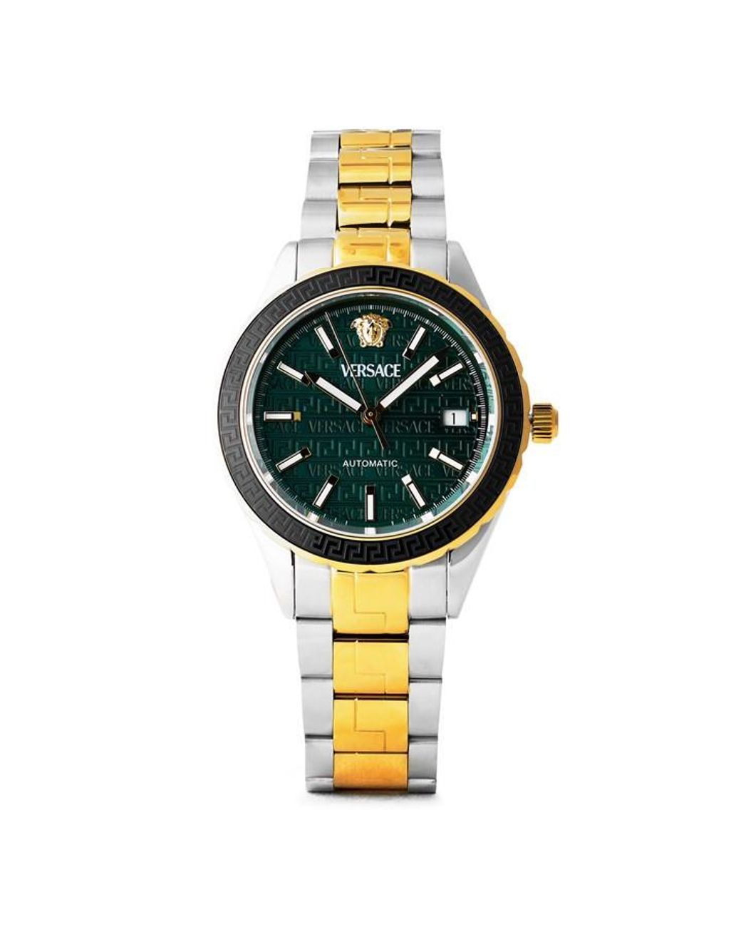 Versace Metallic Hellenyium Auto Analogue Quartz Watch