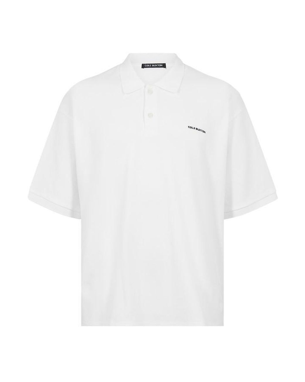 Cole Buxton White Cole Mini Logo Polo Sn54 for men