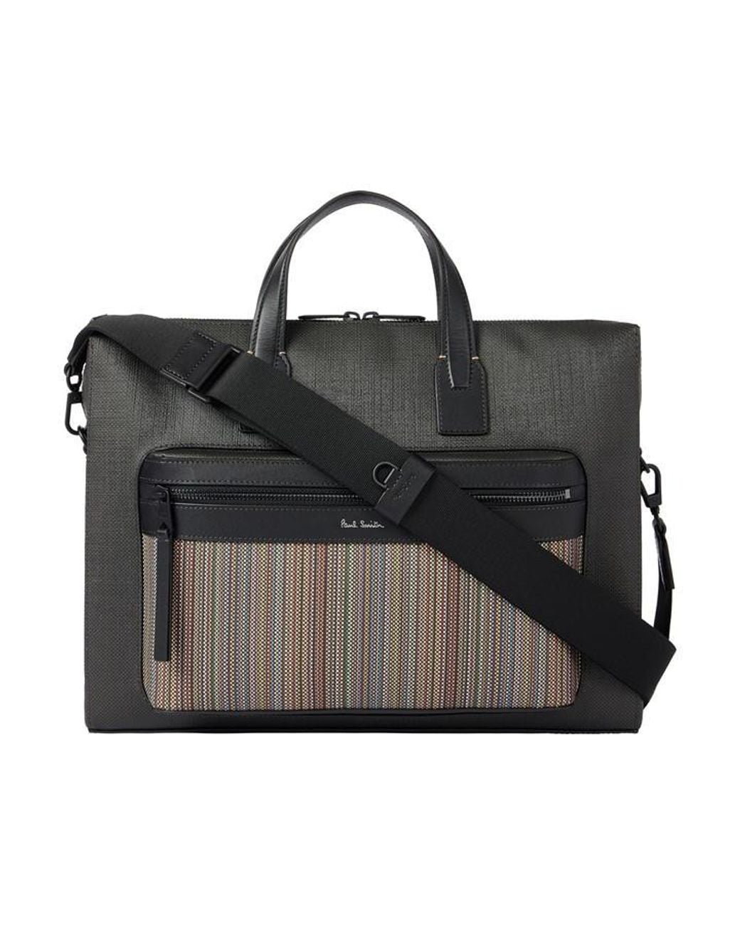 Paul Smith Black Folio Laptop Bag for men