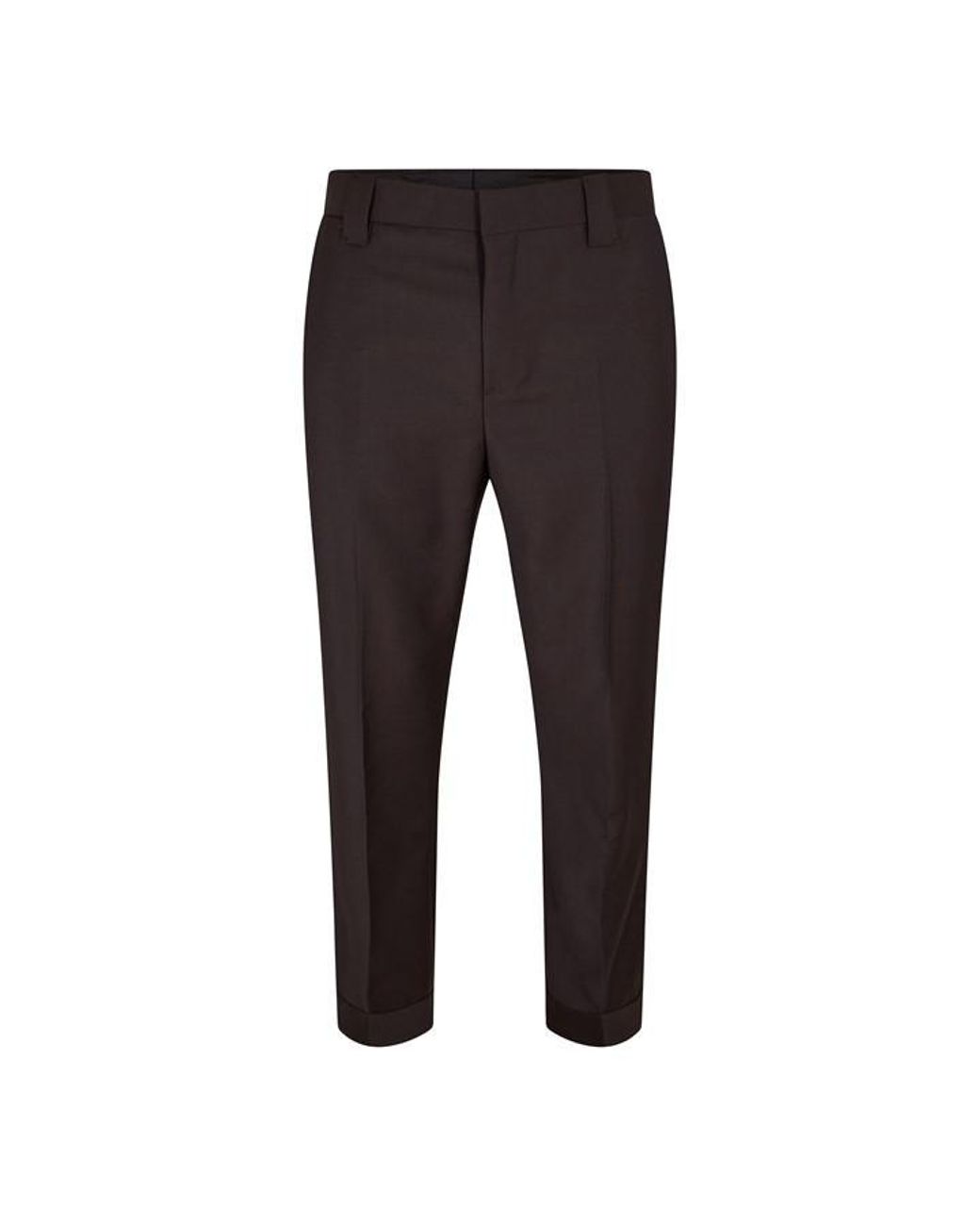 Versace Gray Cuffed Trousers for men