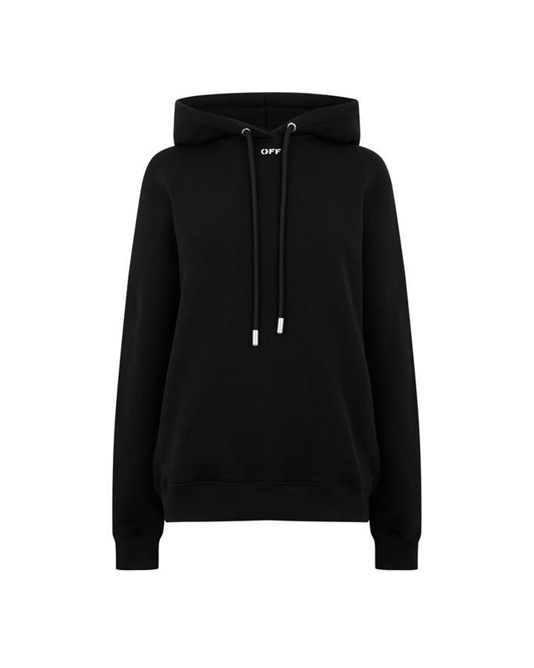 Off-White c/o Virgil Abloh Black Roses Arrow Cotton Long Sleeve Hoodie