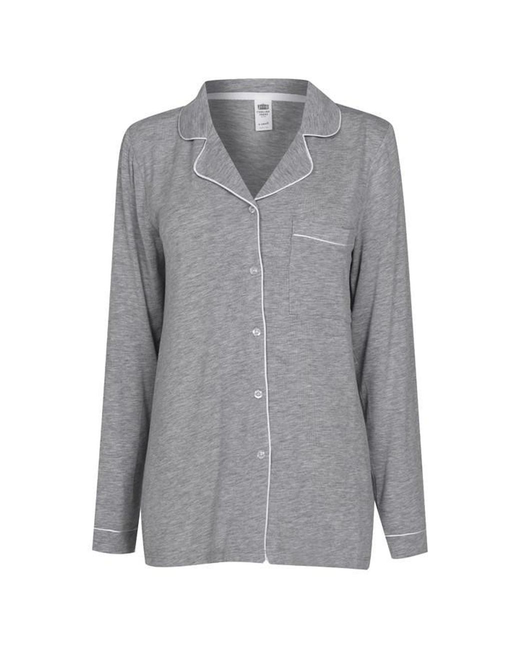 Chelsea Peers Gray Modal Button Up Pyjama Set