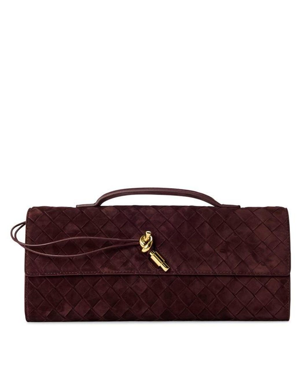 Bottega Veneta Red Andiamo Clutch