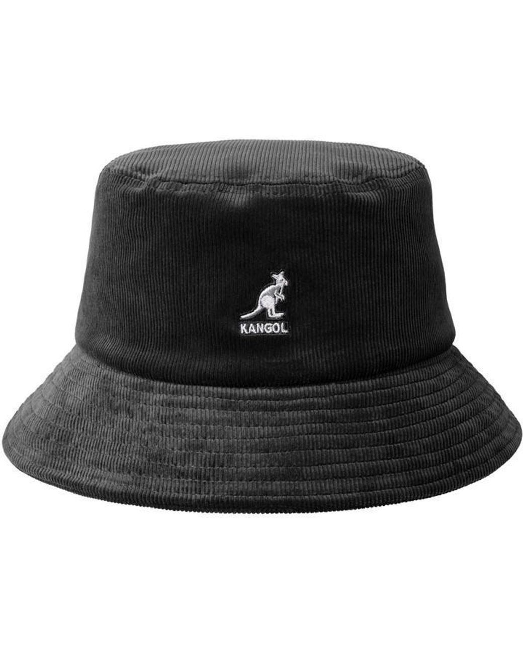 Kangol Black Adults Cord Bucket Hats