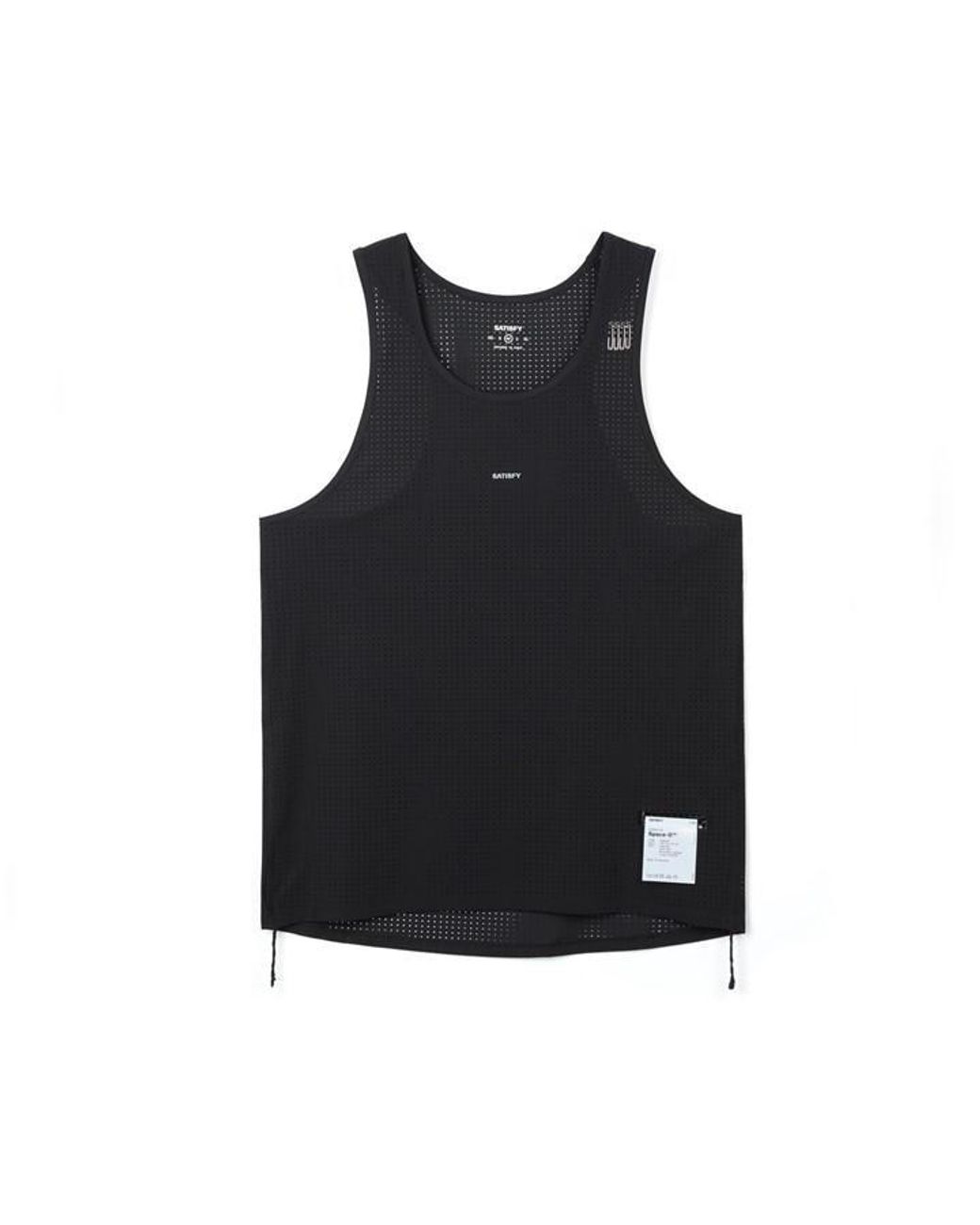 Satisfy Black Space-O Running Vest for men