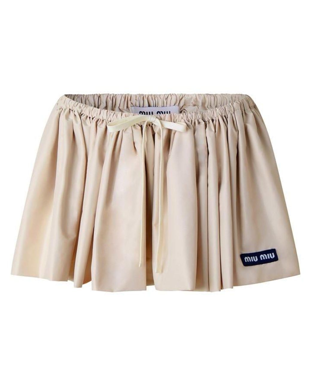 Miu Miu Metallic Opale Mini Skirt