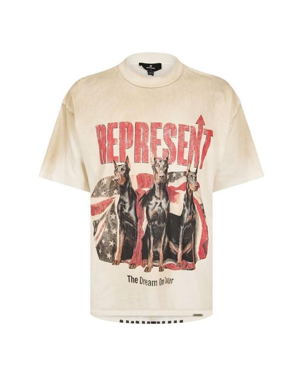 Represent Pink Oversized T-Shirt for men