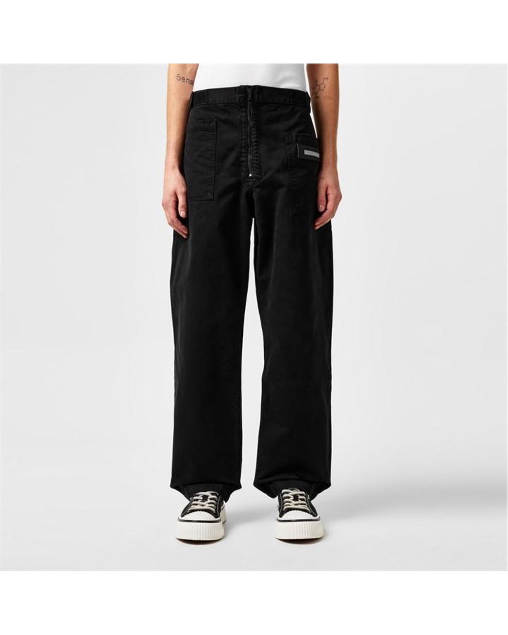 Aries Black Walking Trousers for men