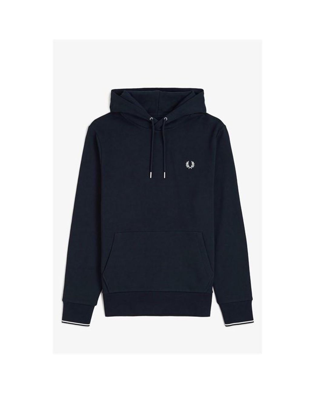 Fred Perry Blue Logo Hoodie for men