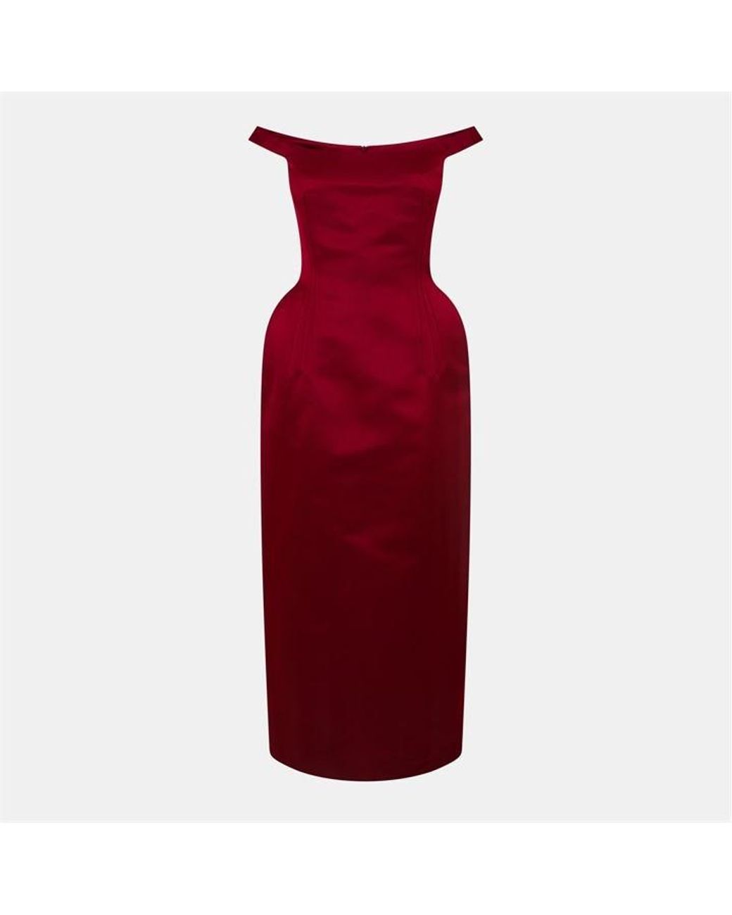 Magda Butrym Red Floor-Length Maxi Dress