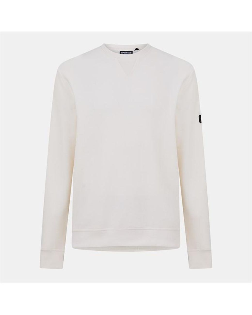 Barbour White B.Intense Wrightson Crew Sweatshirt for men