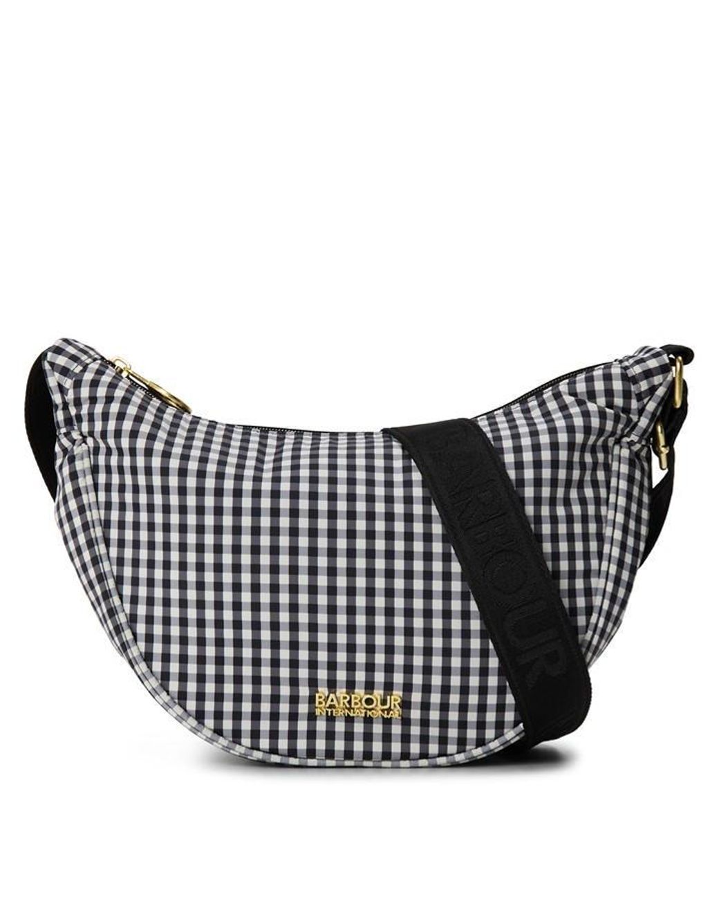 Barbour Red Boulevard Sling Checked Bag
