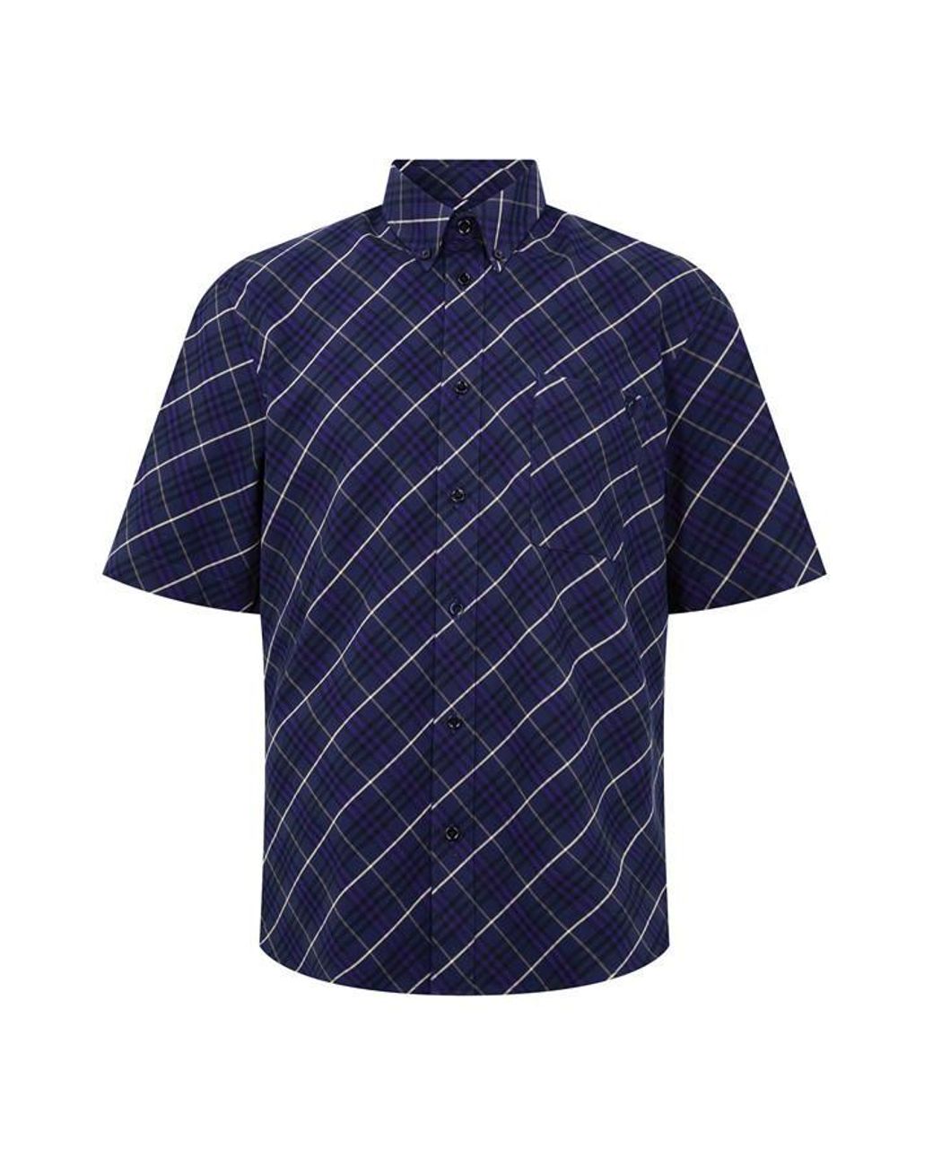 Burberry Blue Check Shirt for men