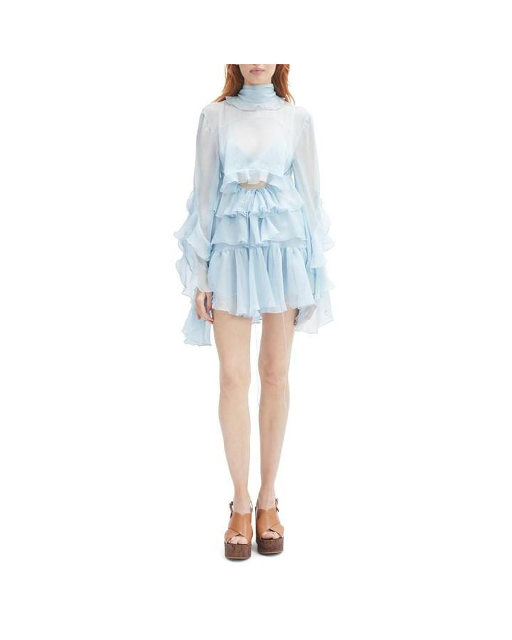 Bardot Blue Anyssa Mini Dress