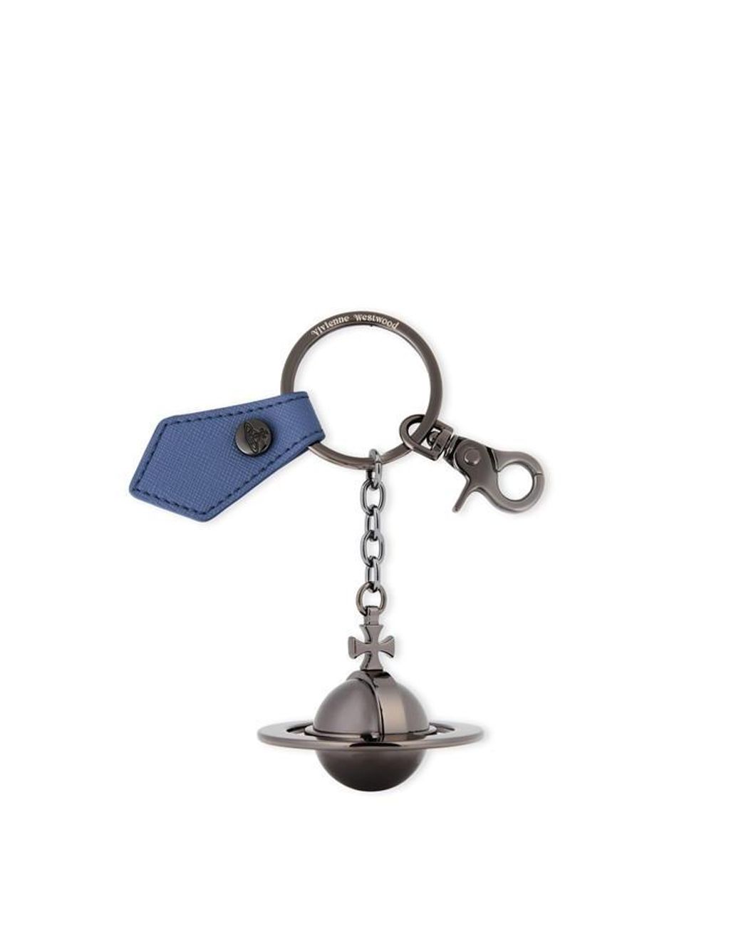Vivienne Westwood Blue Orb Keyring for men