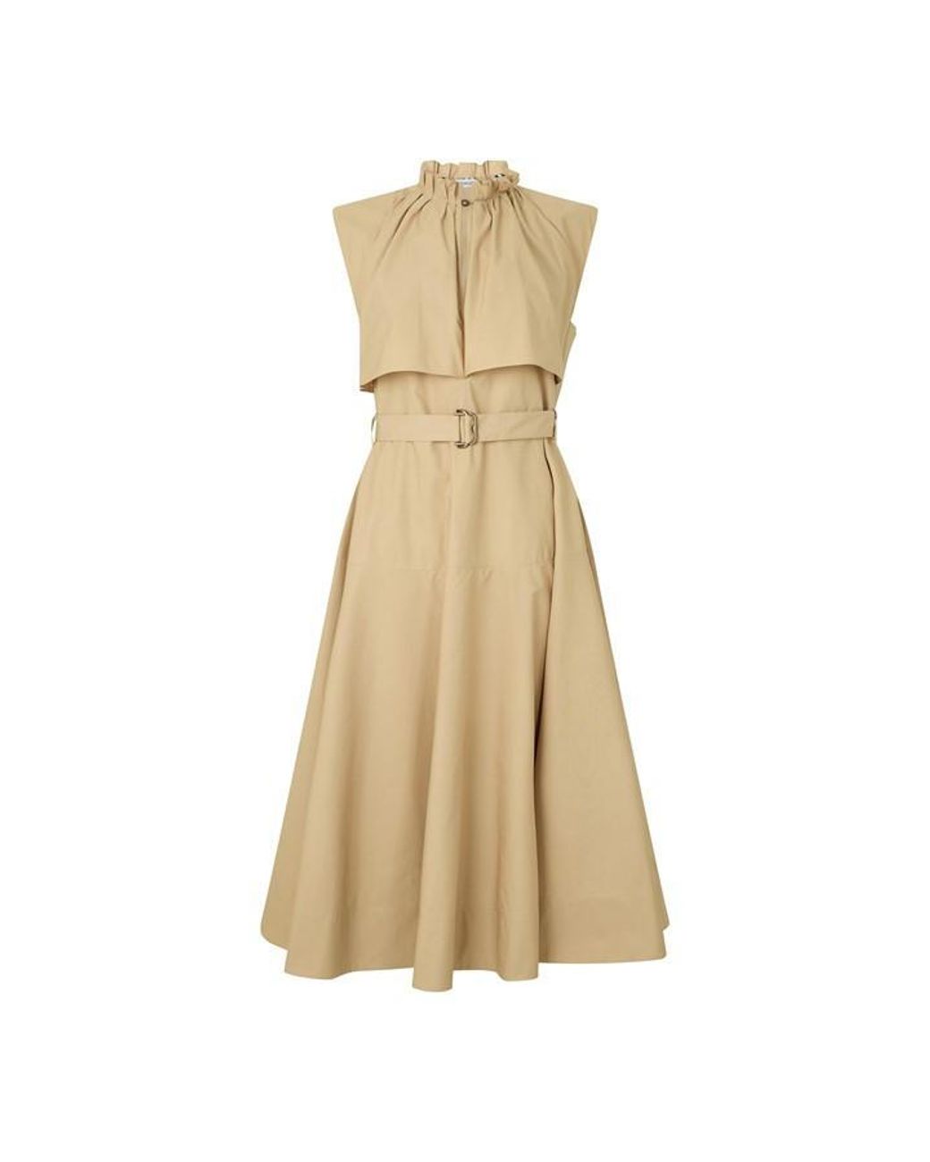 Burberry Natural Solid Color Dress