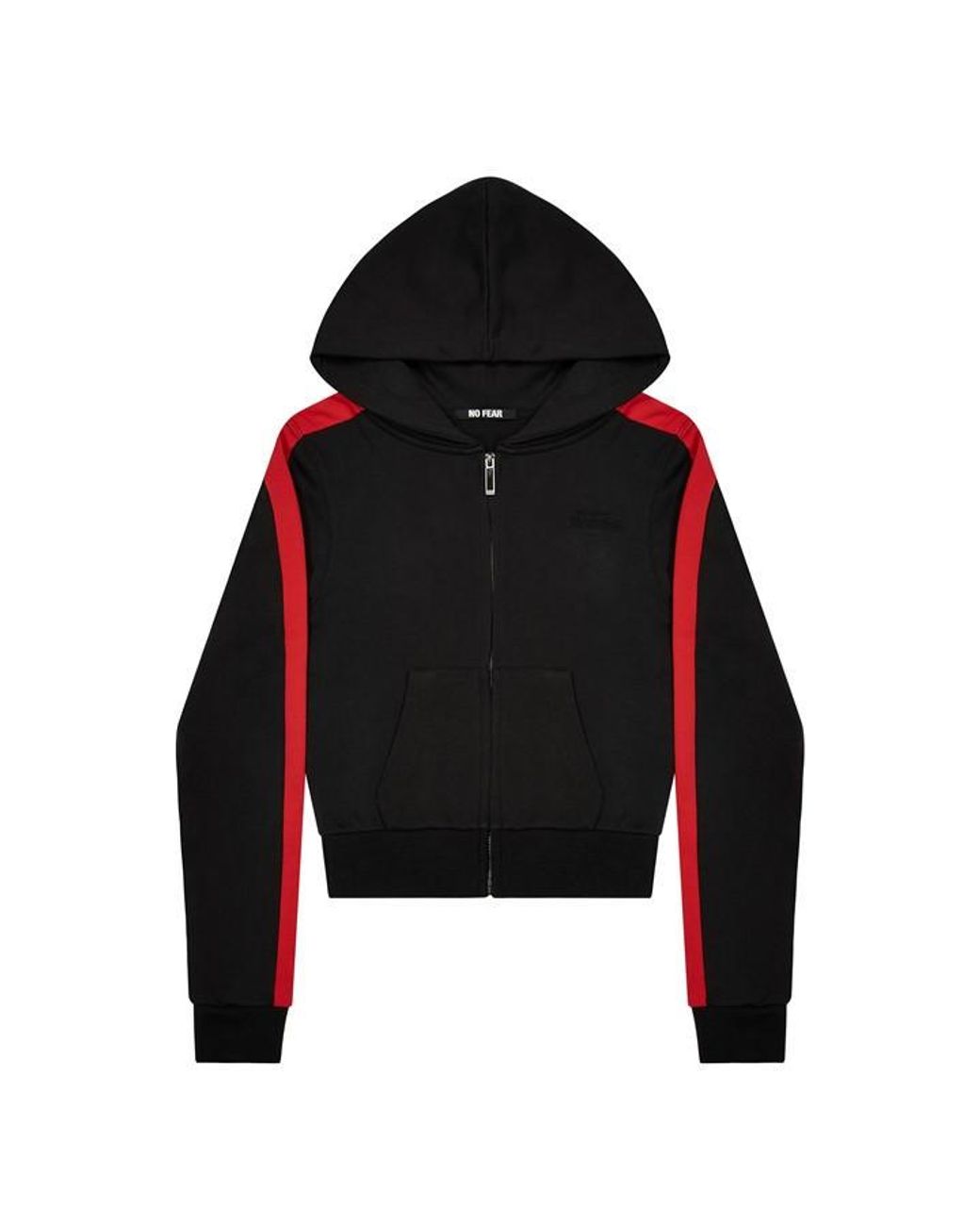 No Fear Black Track Zip Up Hoodie