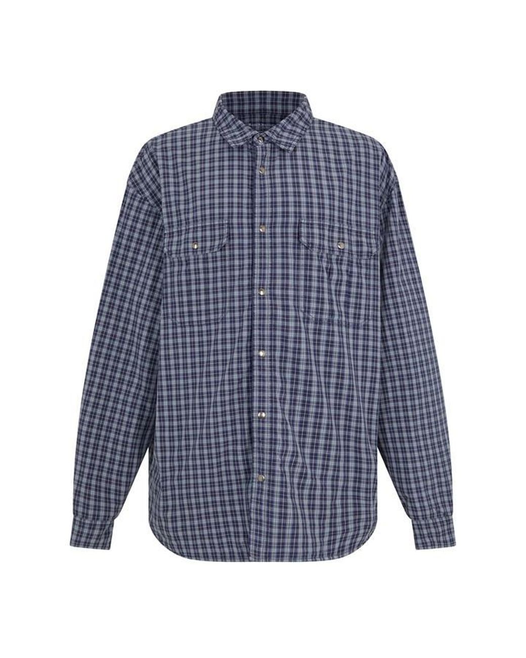 Maison Margiela Blue Mmm Check Rev Jkt Sn61 for men