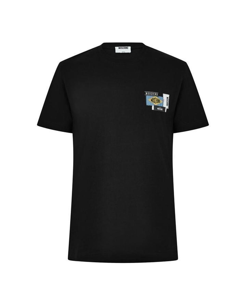 Moschino Black Mchbx Tee Sn63 for men