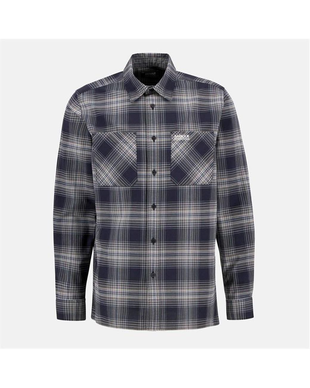 Barbour Blue Hall Check Long-Sleeved Shirt for men
