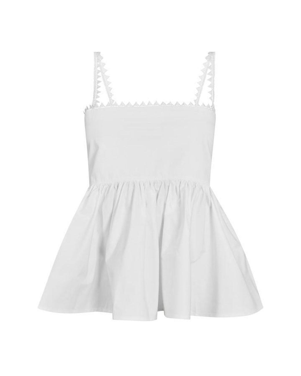 Jacquemus White Peplum Top