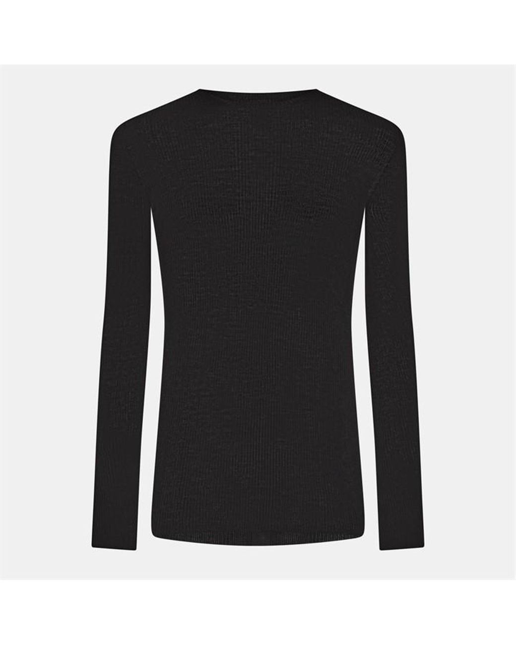 Rick Owens Black Crew Neck Jumper for men