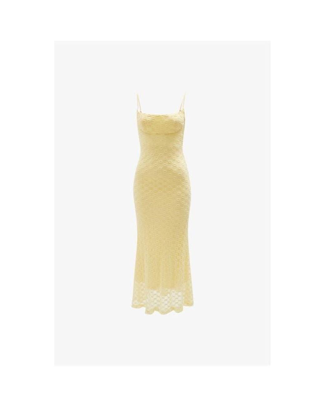 Bardot Yellow Adoni Mesh Midi Dress