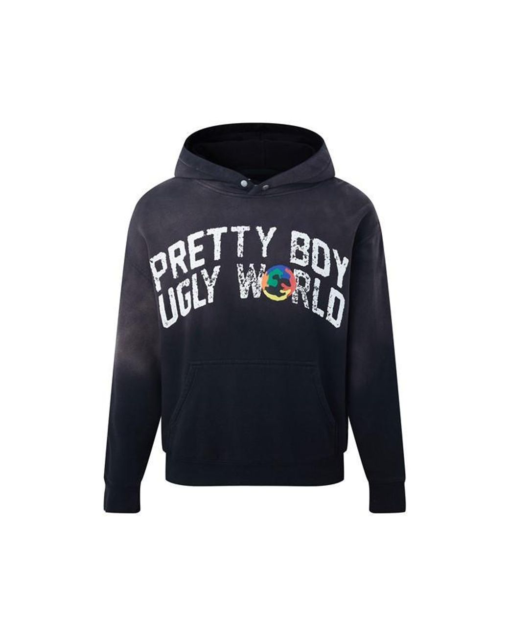 PRETTY BOY UGLY WORLD Blue The Cotton Zip Hoodie for men