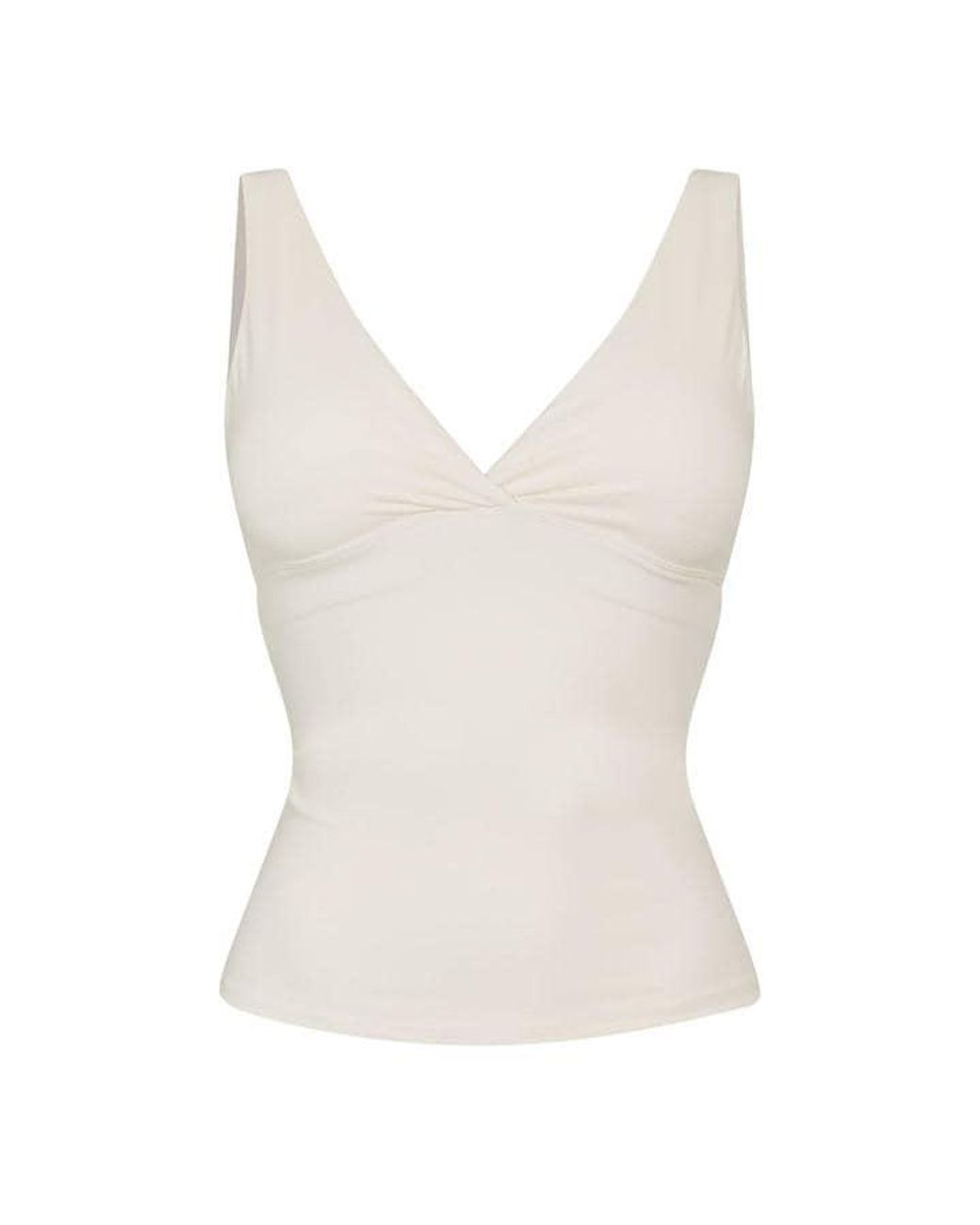 Tala White Dayflex V Neck Vest Longer Length