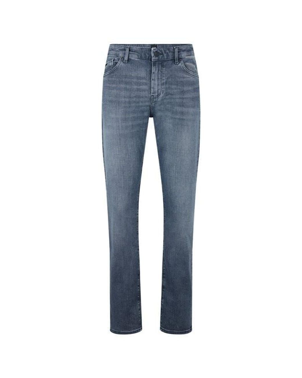 Boss Blue Maine3 Slim Fit Jeans for men