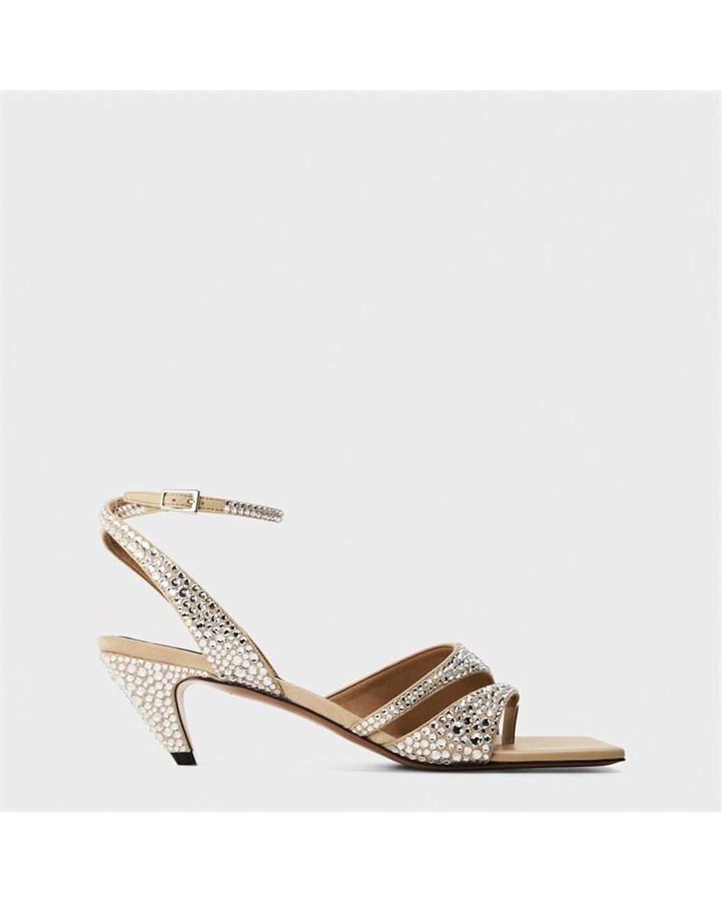 Stella McCartney Metallic Heeled Sandals