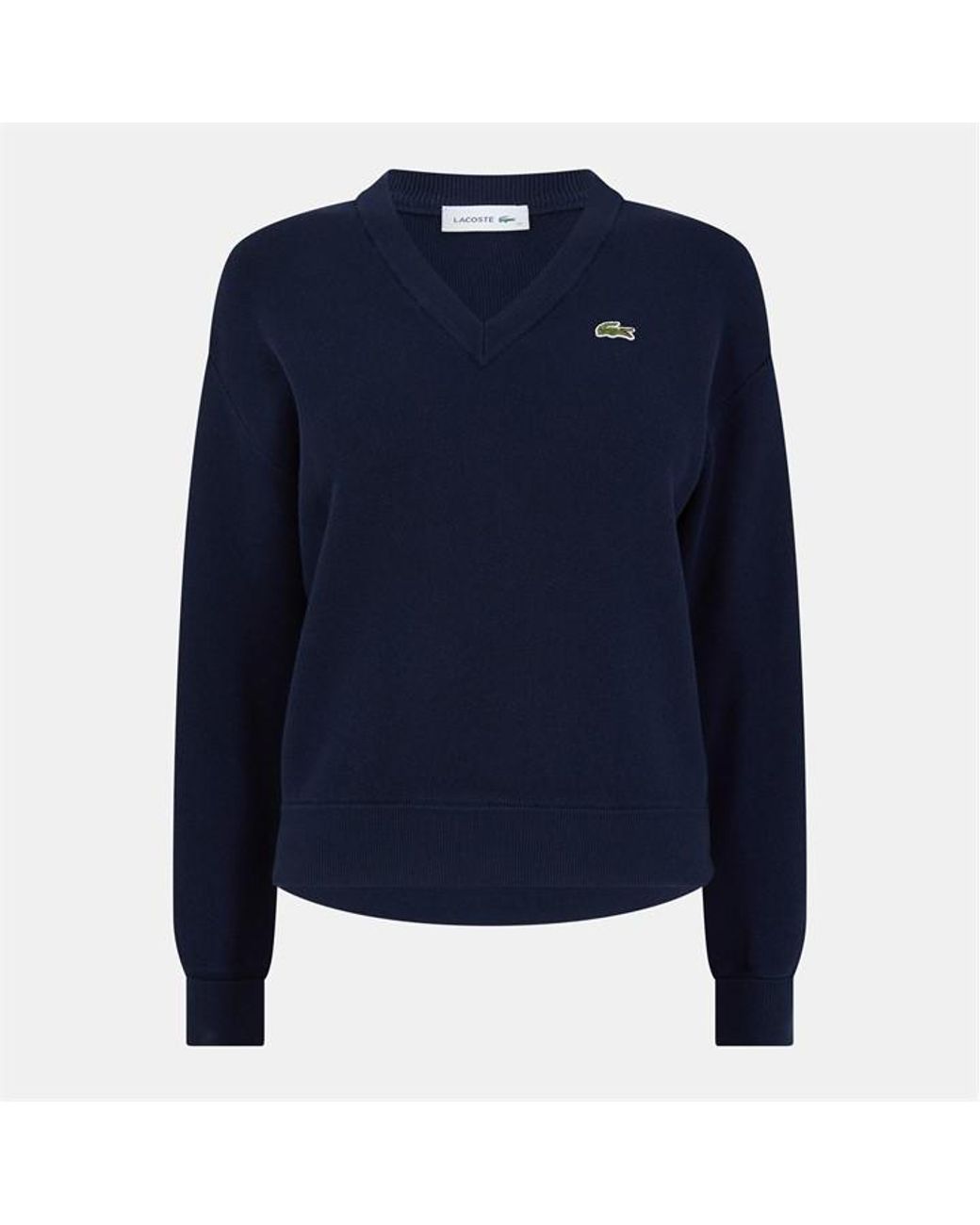 Lacoste Blue V-Neck Knitted Sweater Vest