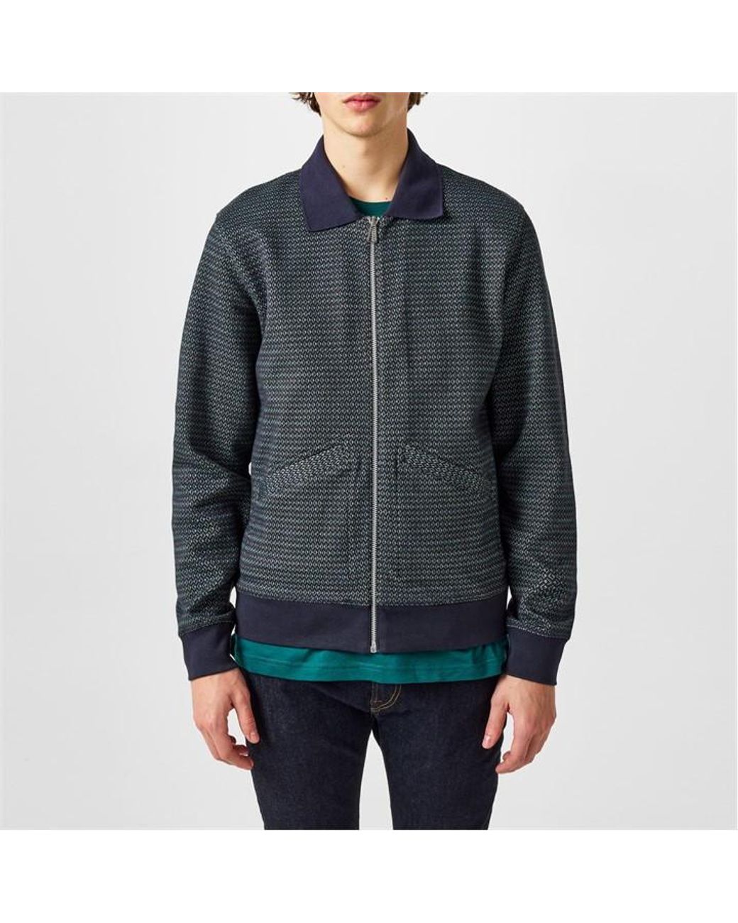 Paul Smith Blue Textured Jacket for men