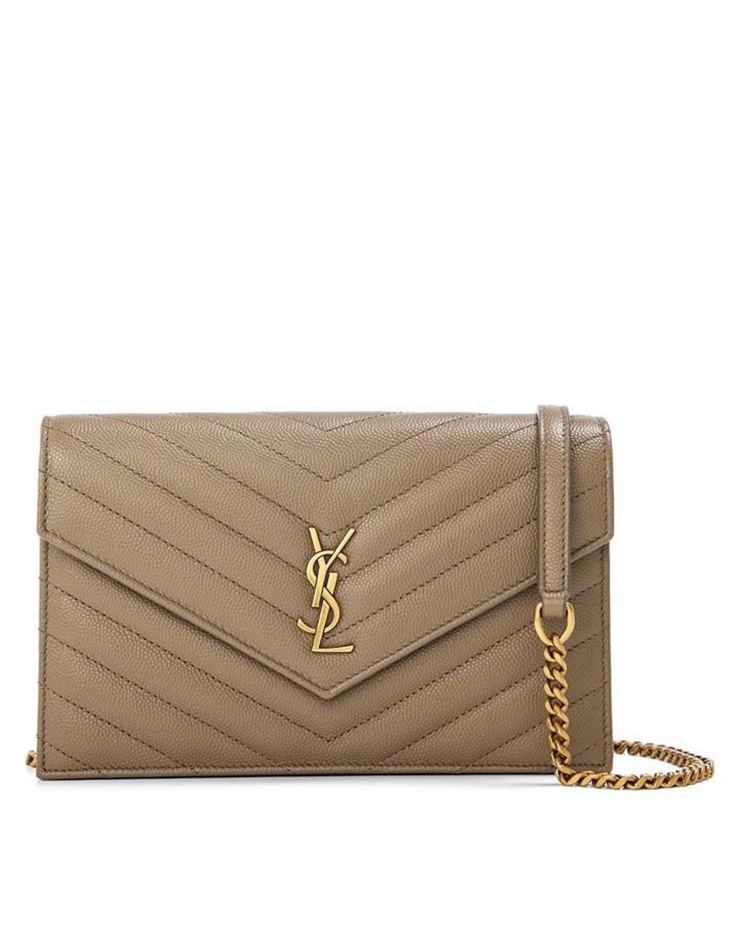 Saint Laurent Black Wallet On Chain