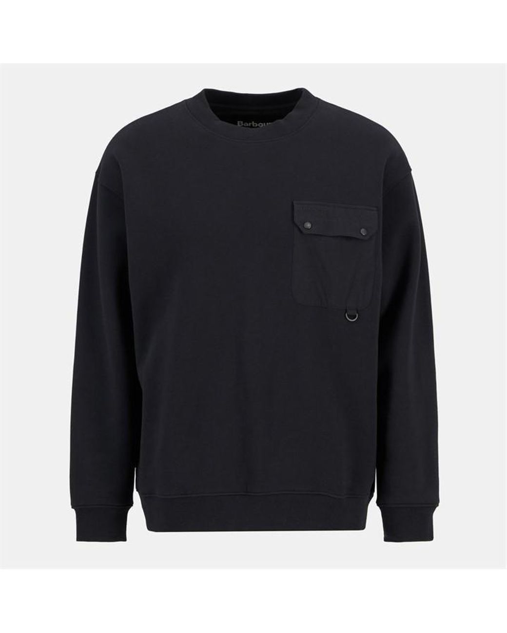 Barbour Blue Leazes Crew Sweatshirt for men
