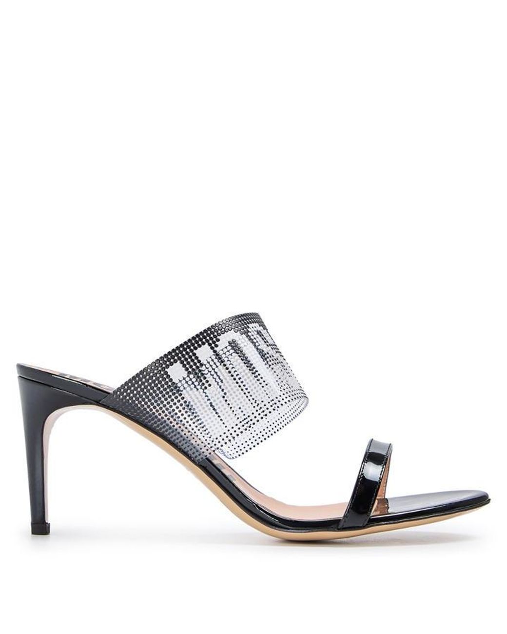 Moschino White Flatform Sandals