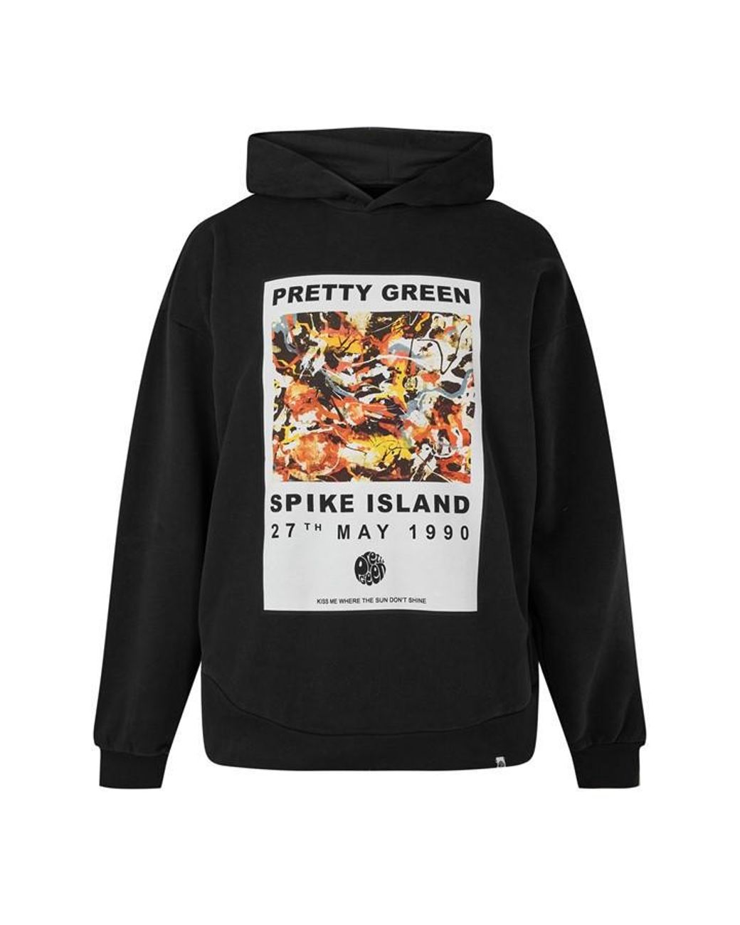 Pretty Green Black Overhead Hoodie for men