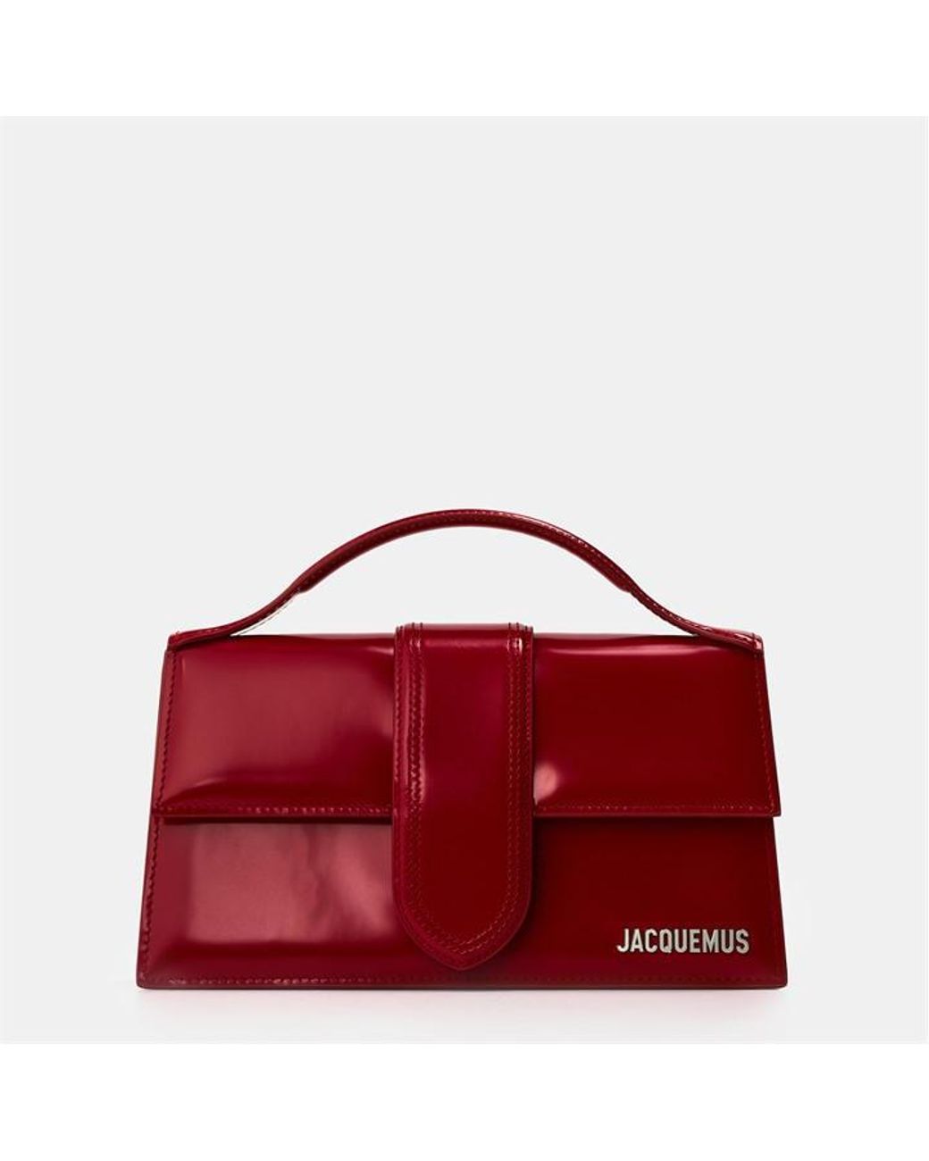 Jacquemus Red Leather Le Grand Bambino Crossbody Bag