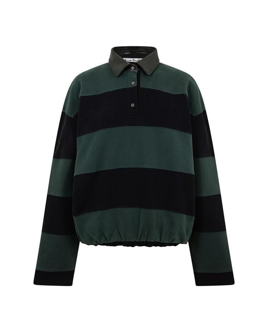 Acne Green Long Sleeve Polo Shirt