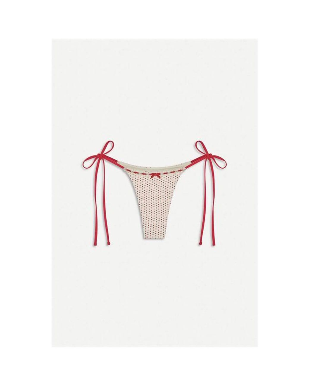 Frankie's Bikinis Pink X Bella Hadid Mackenzie String Bikini Bottom
