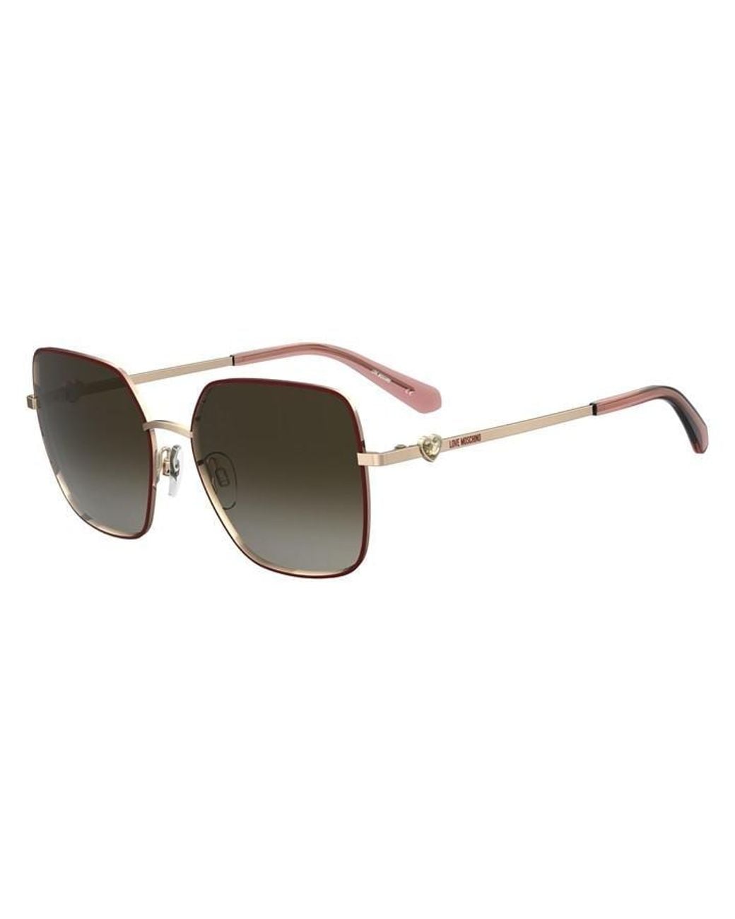 Moschino Brown Accessories Moscsun Rectangular
