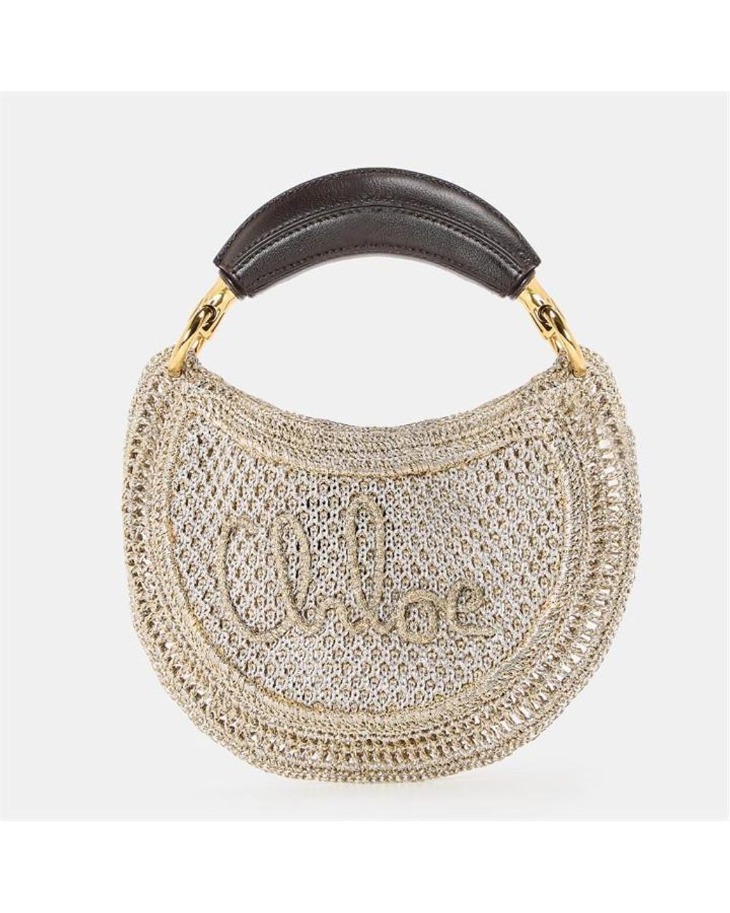 Chloé Metallic Summer Banana Top Handle Bag