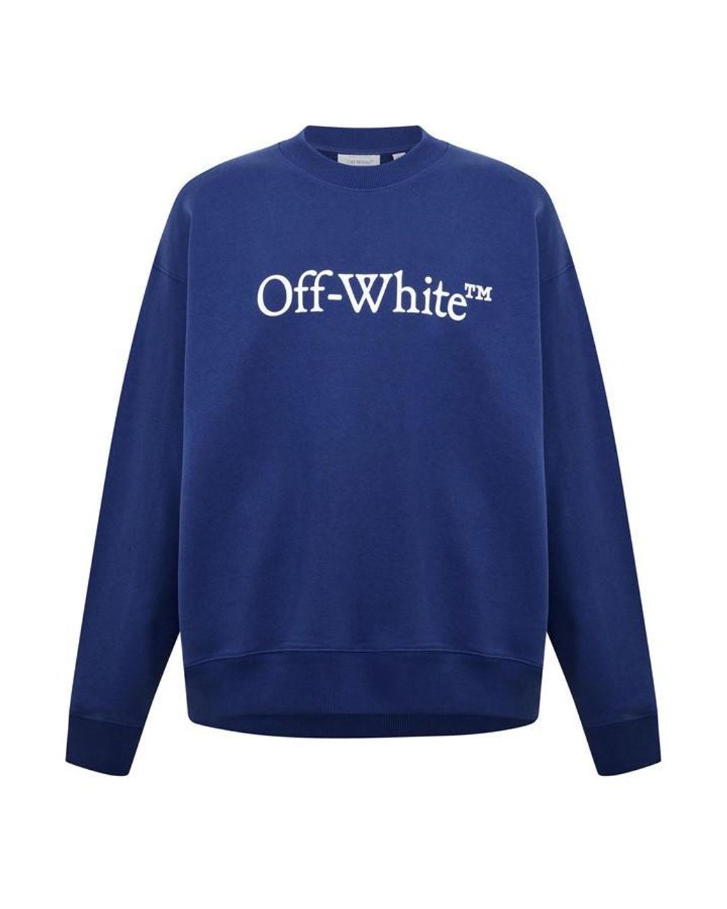 Off-White c/o Virgil Abloh Blue Skate Relaxed Fit Crew Sweatshirt for men