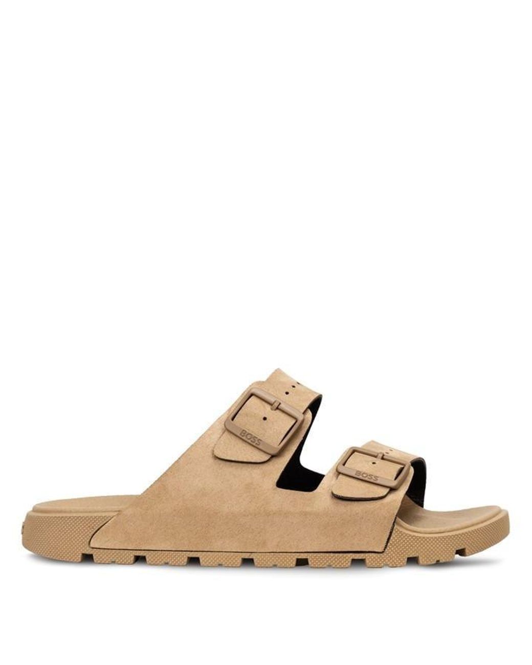 Boss Natural Sandals With Emed Logo Detail And Adjustable Straps (Surfley) for men