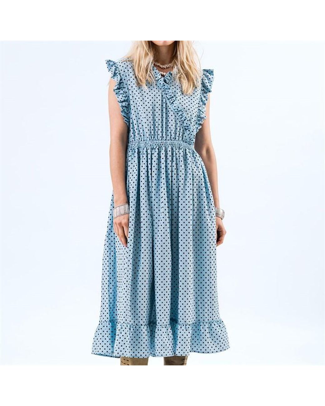 Lolly's Laundry Blue Idinall Midi Dress