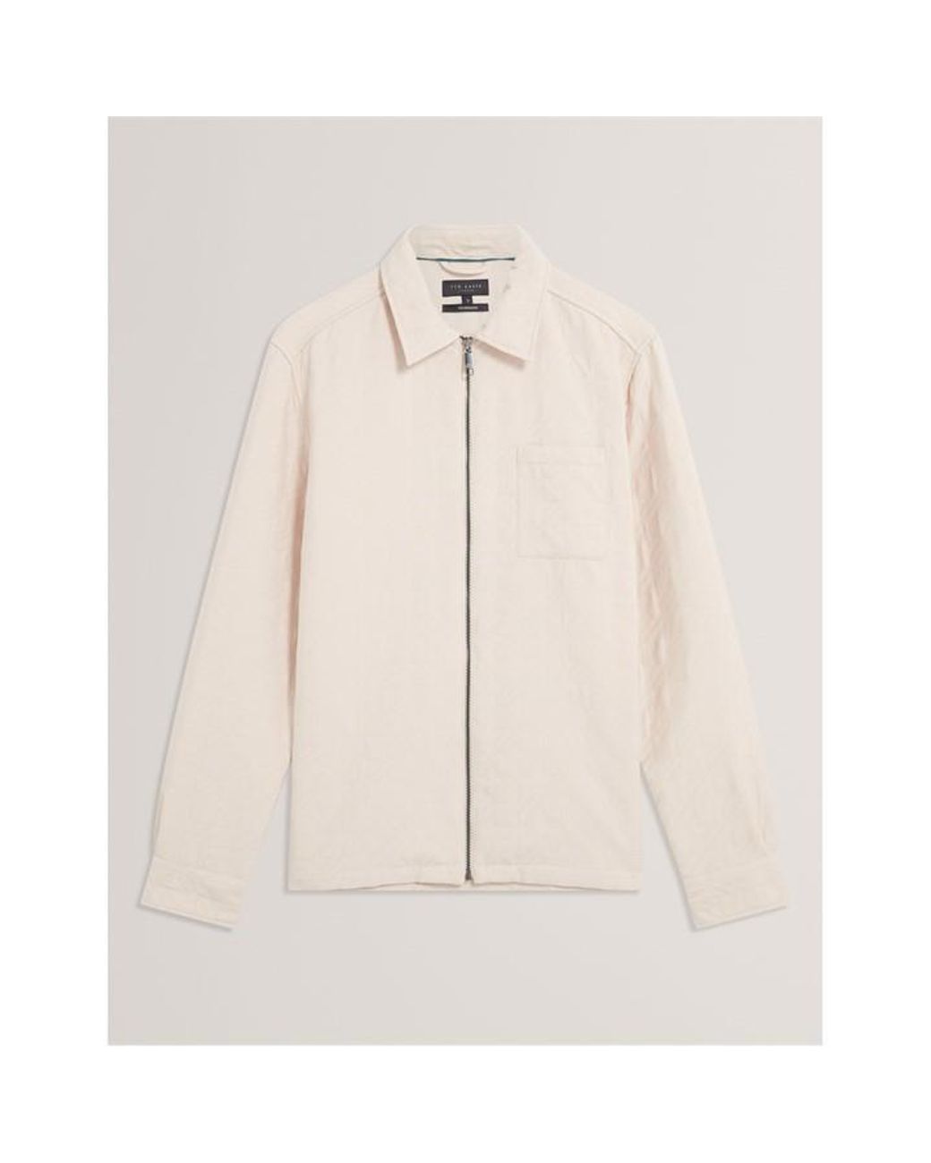 Ted Baker Natural Quilt Overshirt for men