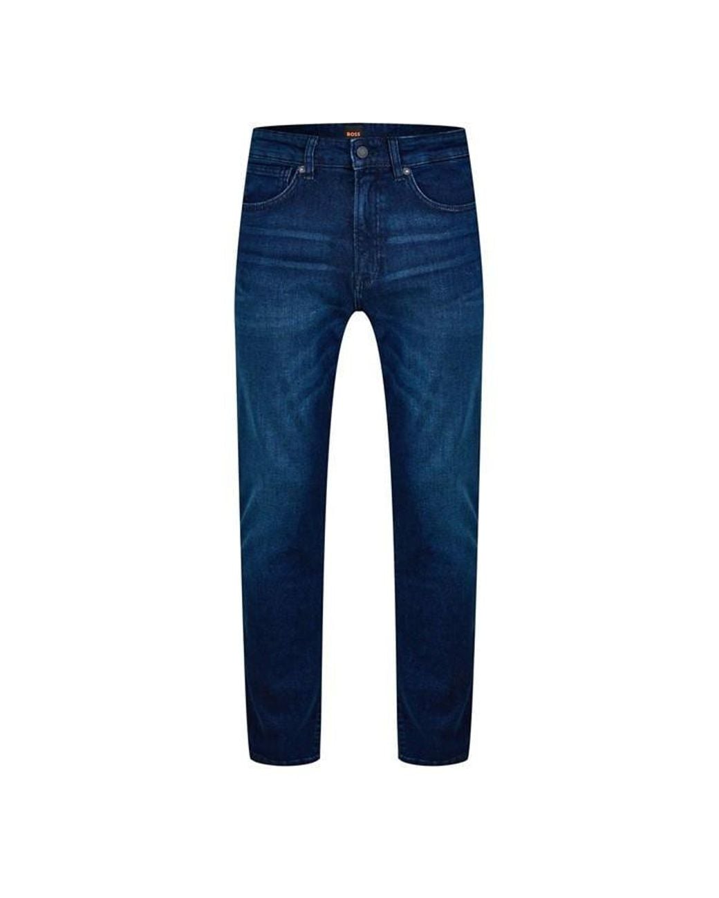 Boss Blue Maine Straight-leg Jeans for men